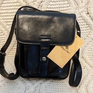 Black Leather Crossbody Bag